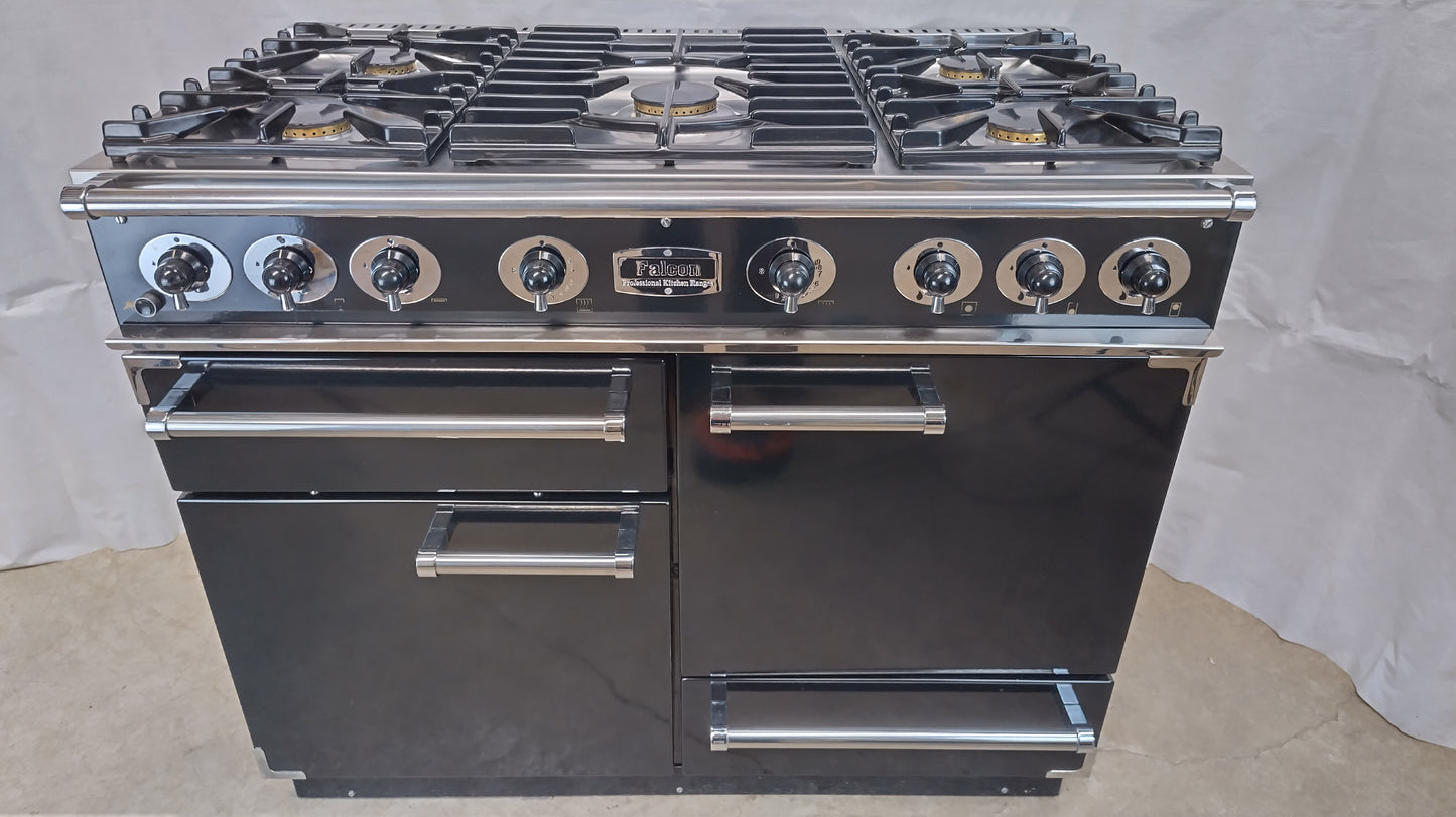 Falcon 1092 110 cm Full Gas Range Cooker, Black