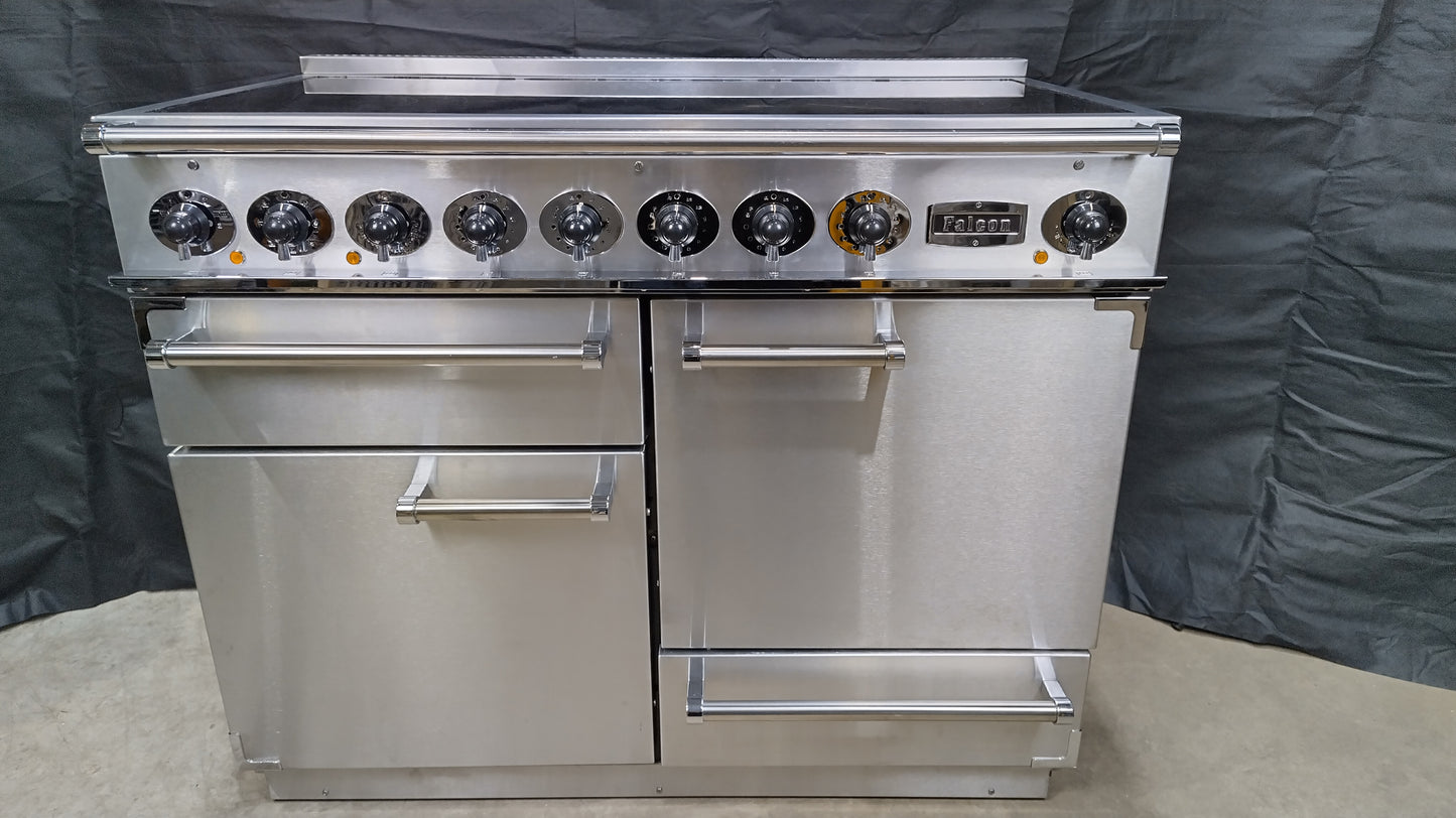 Falcon 1092 Deluxe Induction/Electric Range Cooker, Stainless steel/Chrome