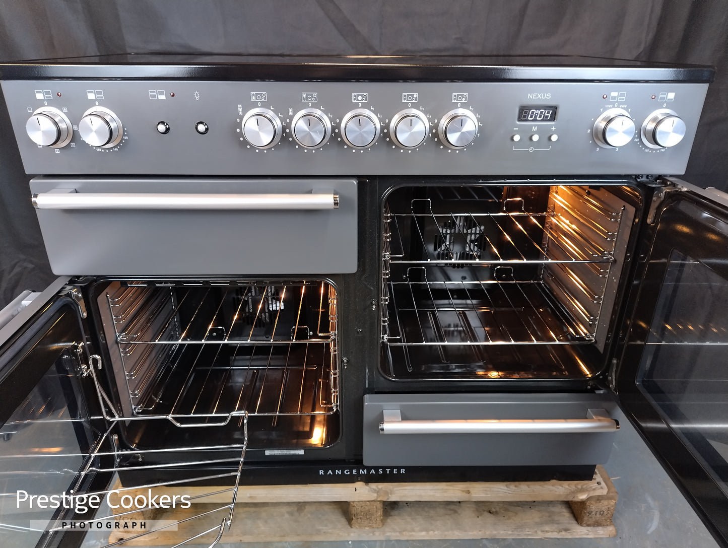 Rangemaster Nexus 110cm Induction Range Cooker – Slate – Electric Ovens