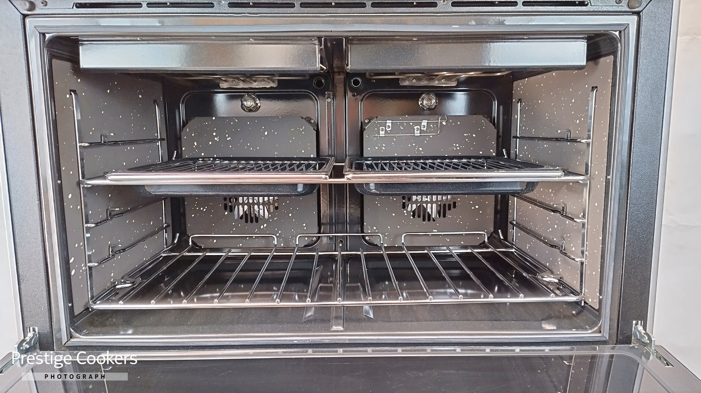 Falcon 900S Induction/Electric Range Cooker, Black/Chrome