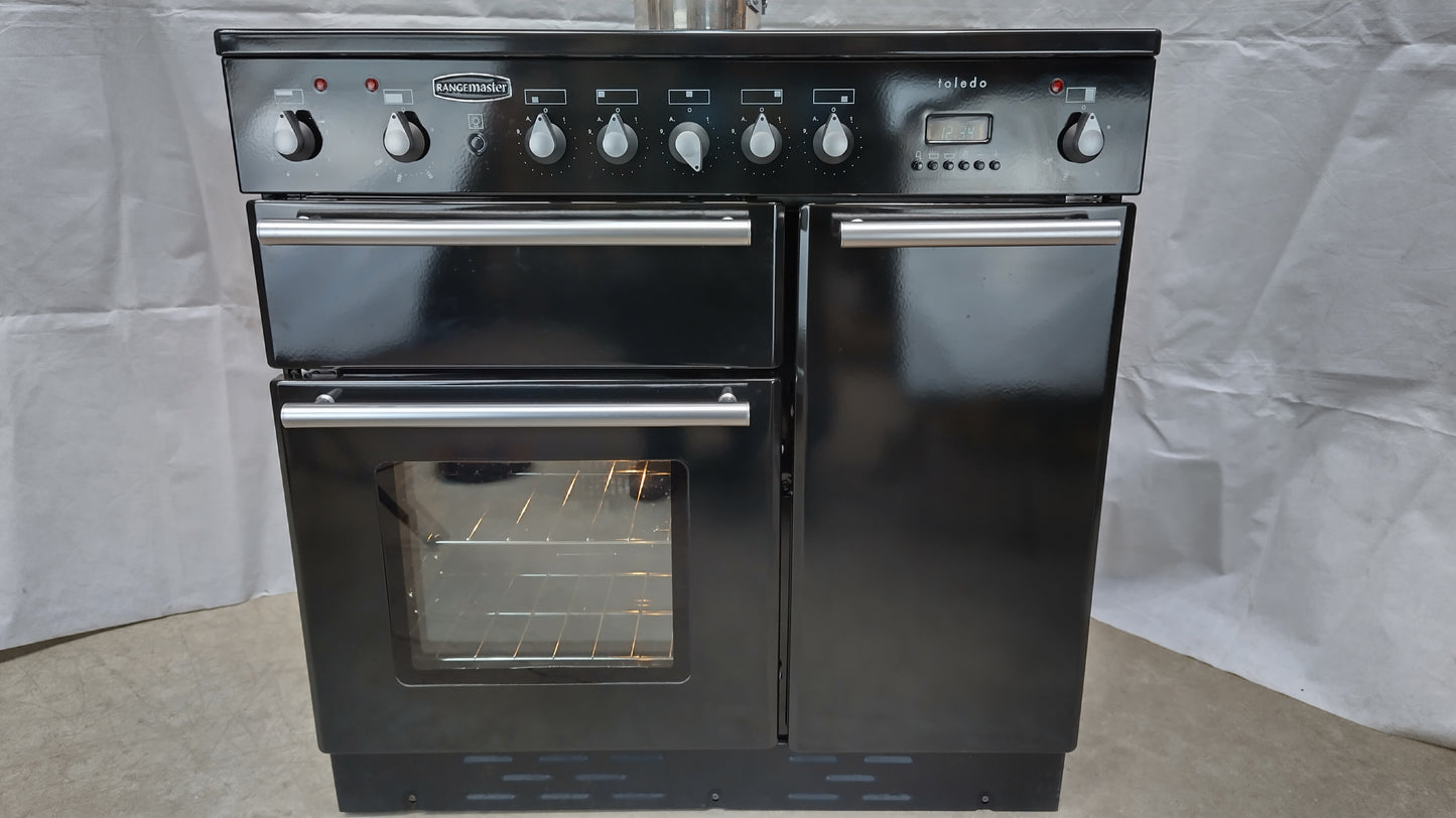 Rangemaster 90 cm Toledo Induction/Electric Range Cooker, Silver