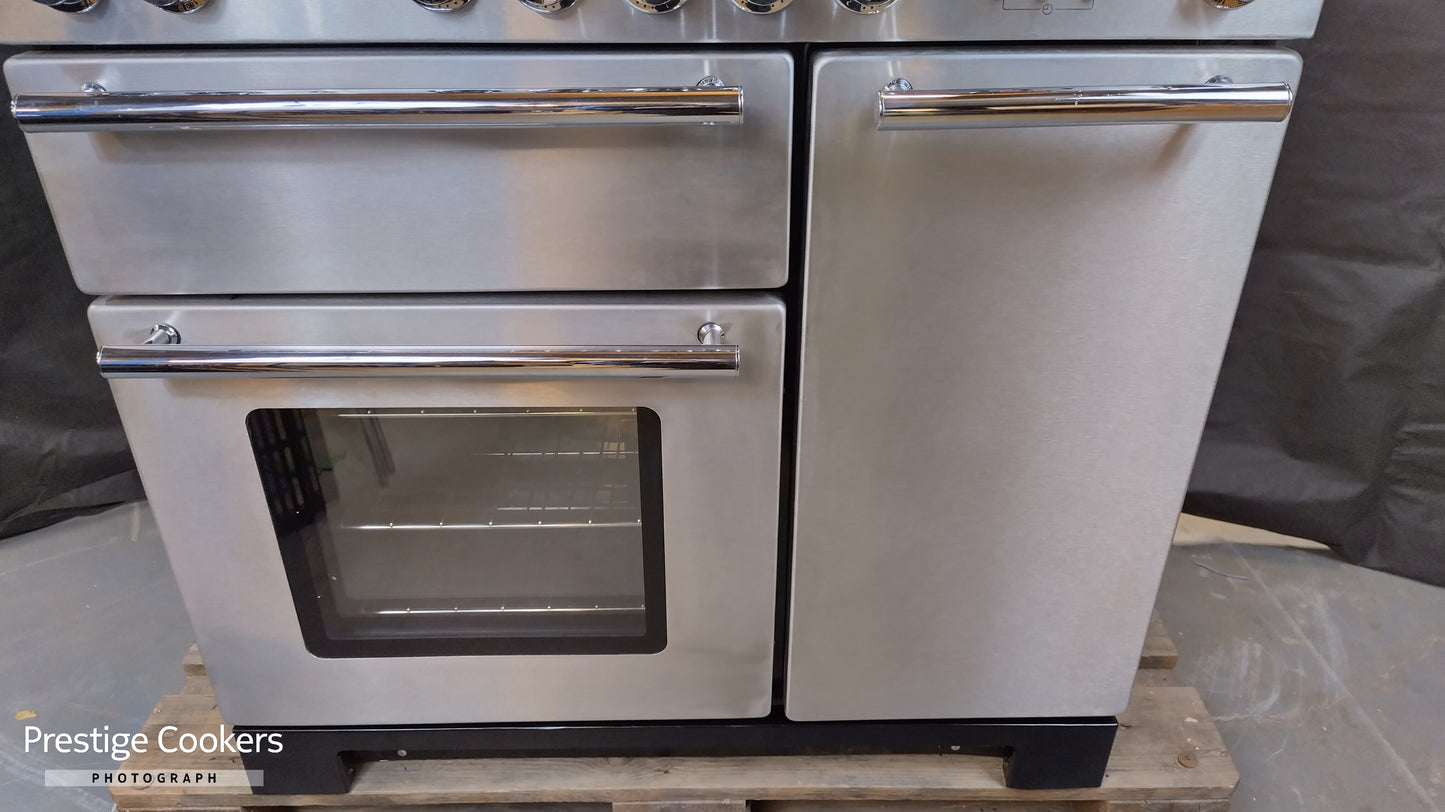 Rangemaster Infusion 90cm Induction/Electric Range Cooker, Stainless steel