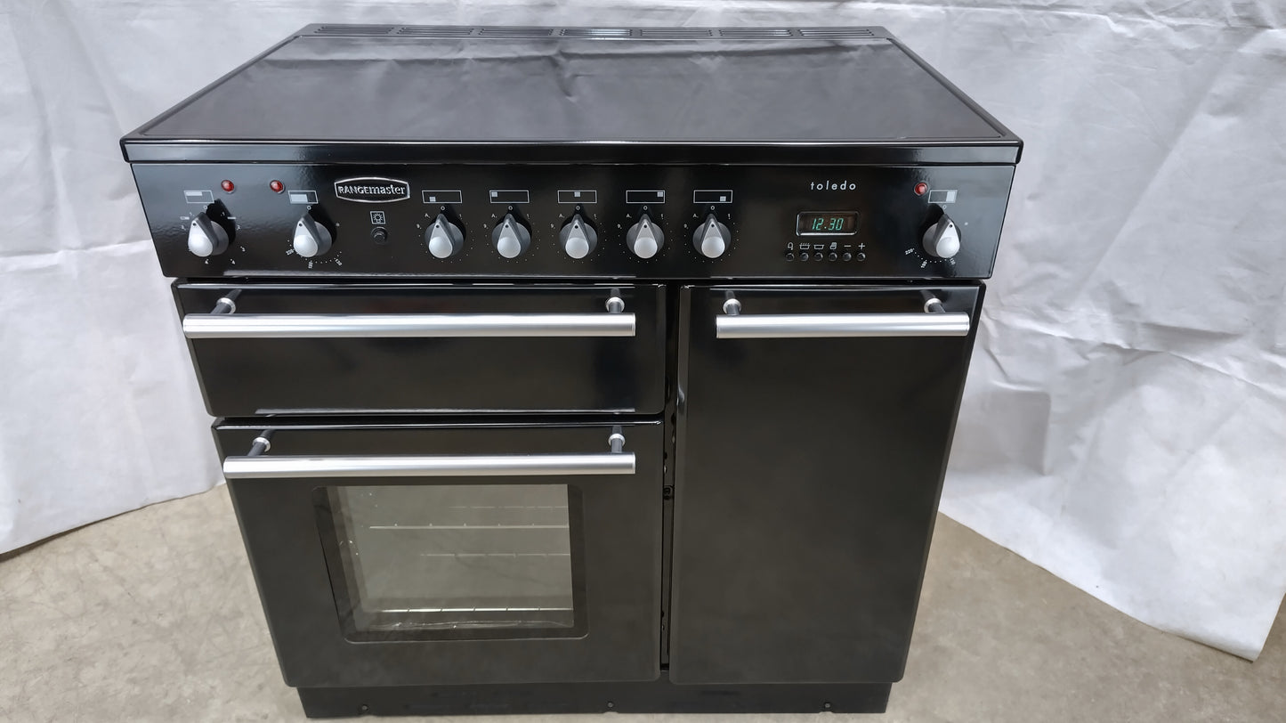 Rangemaster 90 cm Toledo Induction/Electric Range Cooker, Silver