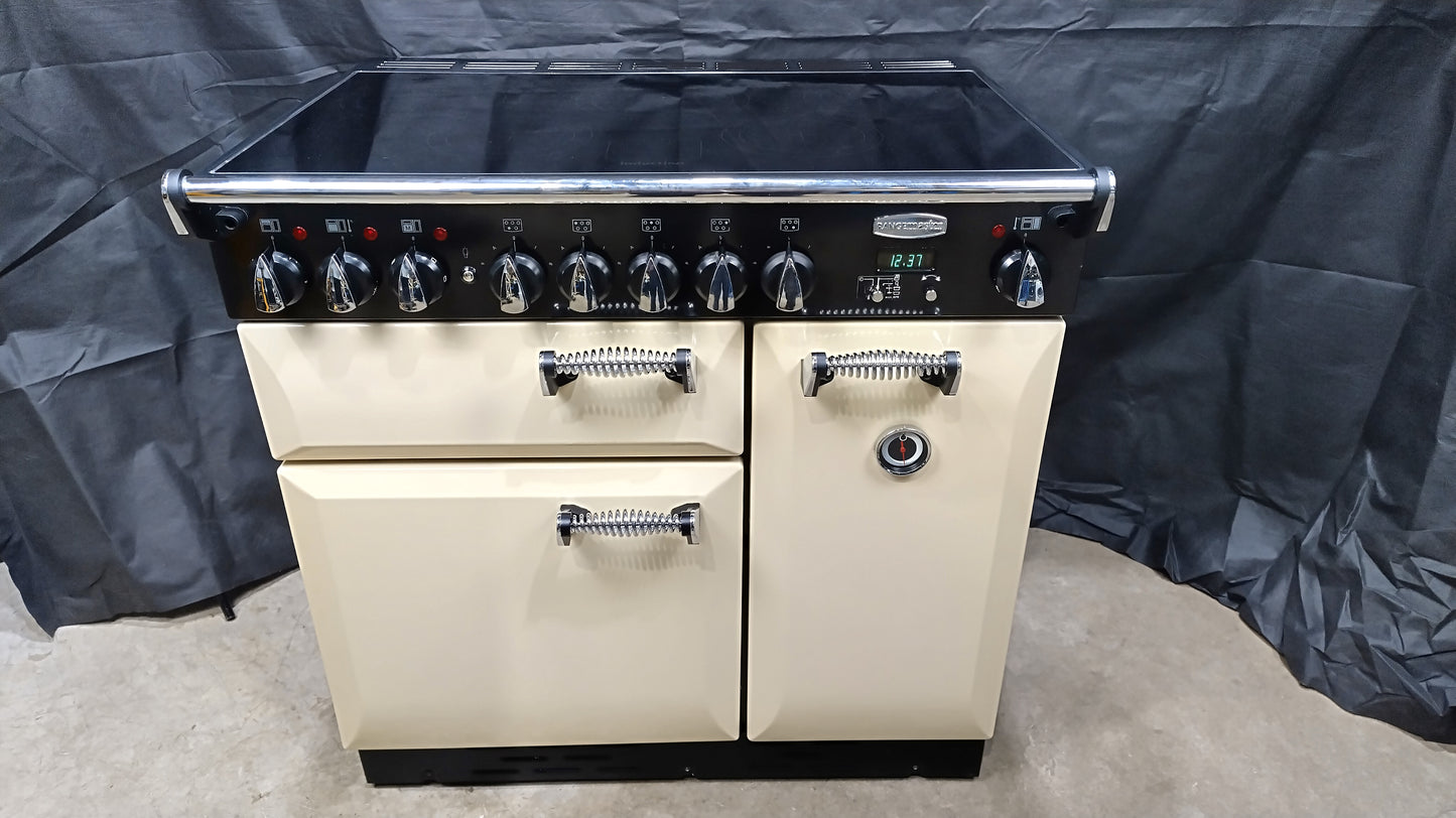 Rangemaster Elan 90 cm Induction/Electric Range Cooker, Cream
