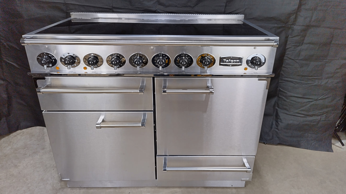 Falcon 1092 Deluxe Induction/Electric Range Cooker, Stainless steel/Chrome