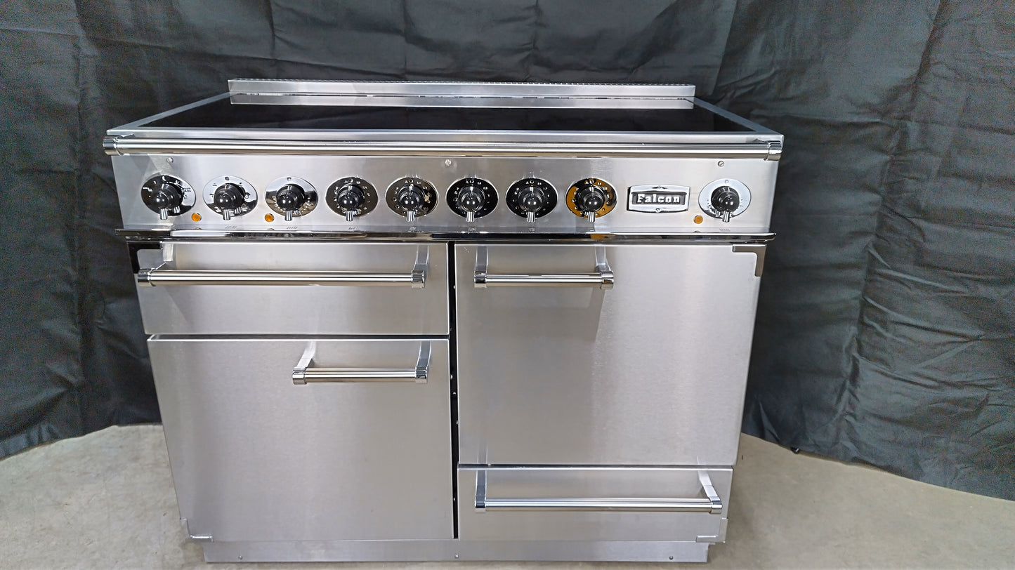 Falcon 1092 Deluxe Induction/Electric Range Cooker, Stainless steel/Chrome