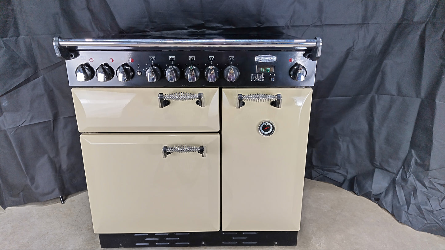 Rangemaster Elan 90 cm Induction/Electric Range Cooker, Cream