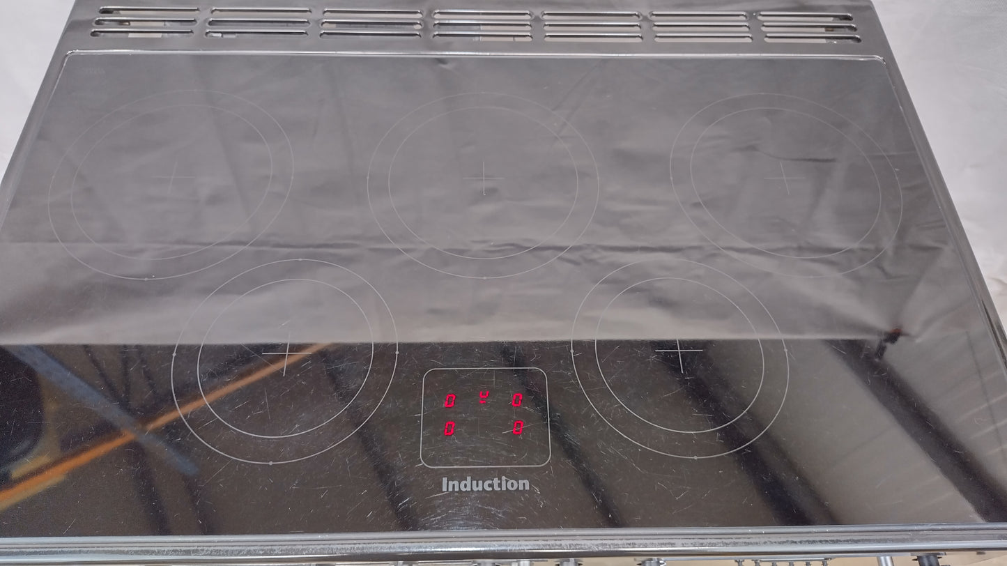 Rangemaster 90 cm Toledo Induction/Electric Range Cooker, Silver