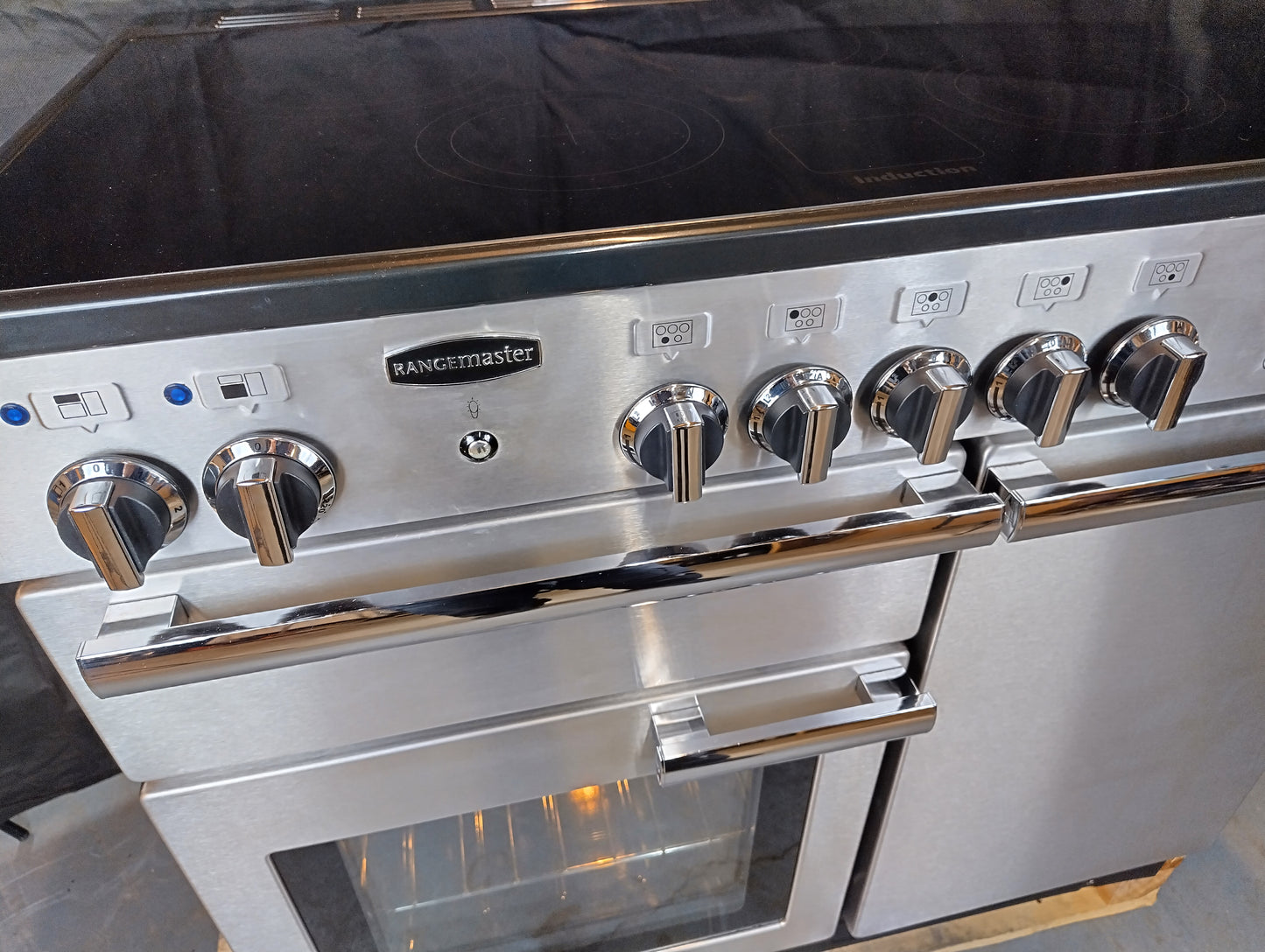 Rangemaster Professional Plus 100 Induction Range Cooker – Stainless steel (Refurbished)