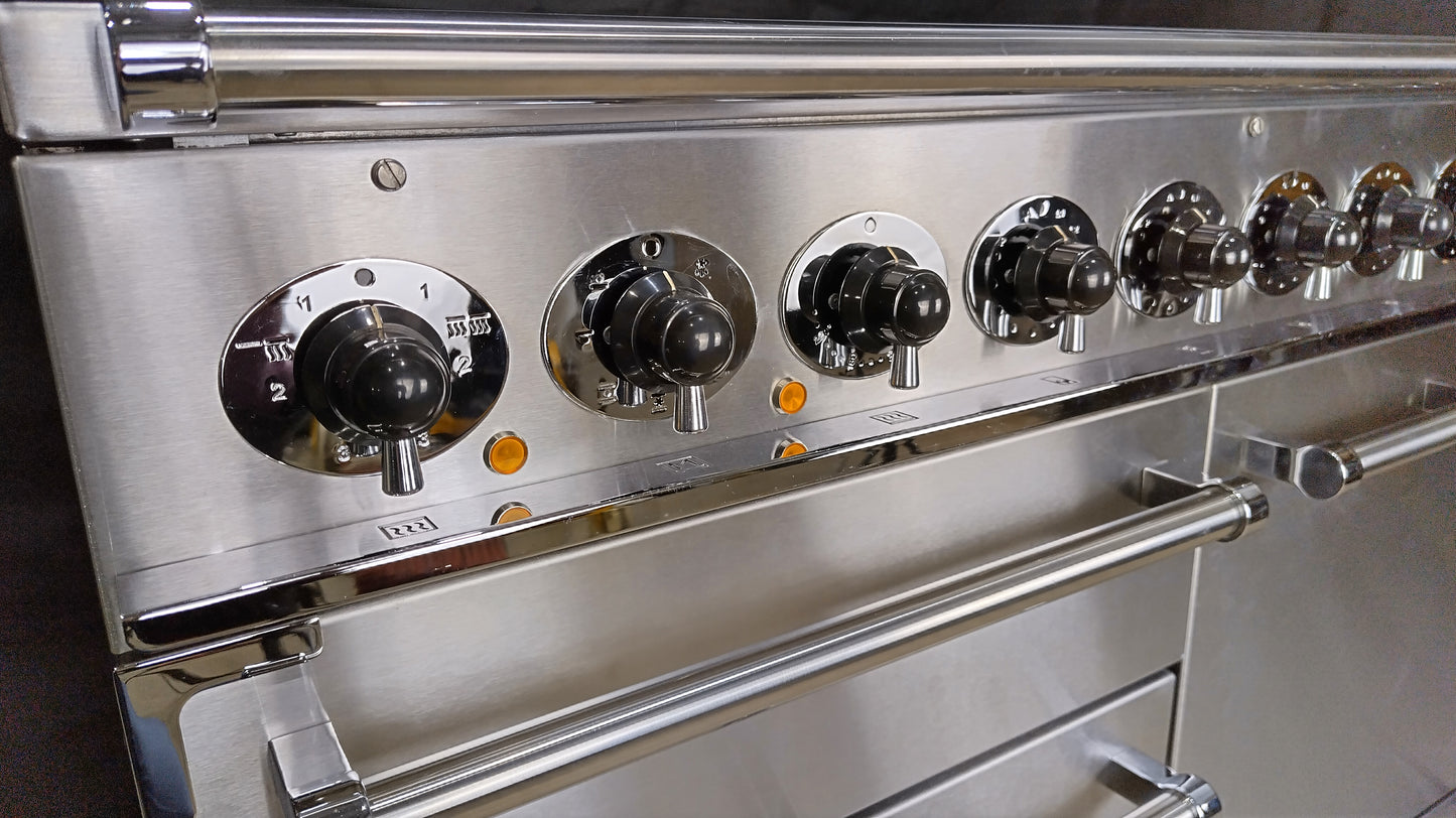 Falcon 1092 Deluxe Induction/Electric Range Cooker, Stainless steel/Chrome