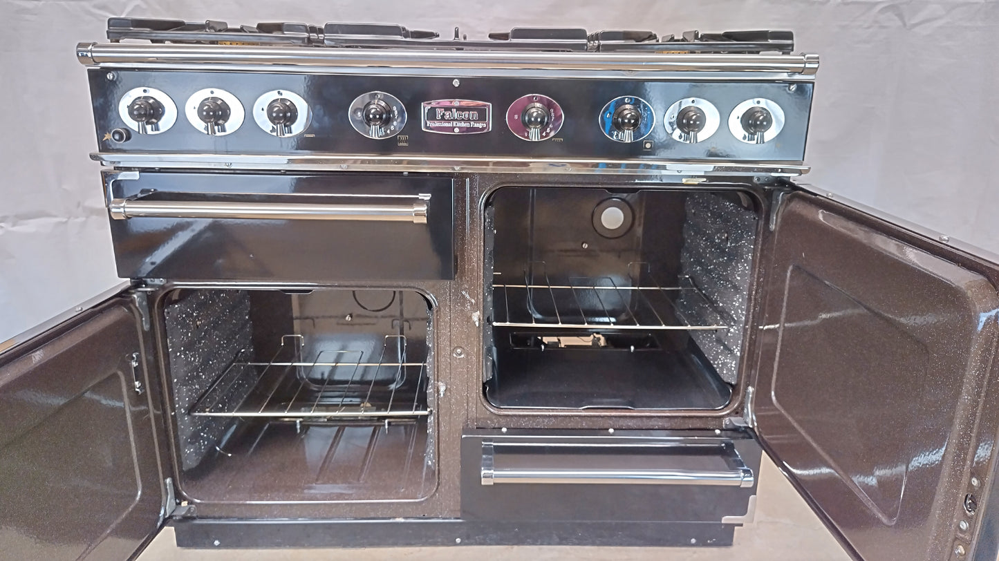 Falcon 1092 110 cm Full Gas Range Cooker, Black