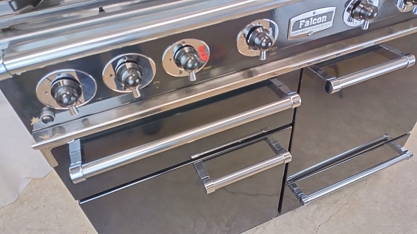 Falcon 1092 110 cm Full Gas Range Cooker, Black