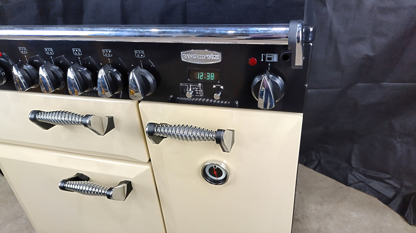 Rangemaster Elan 90 cm Induction/Electric Range Cooker, Cream