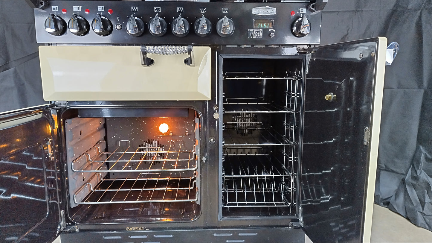 Rangemaster Elan 90 cm Induction/Electric Range Cooker, Cream
