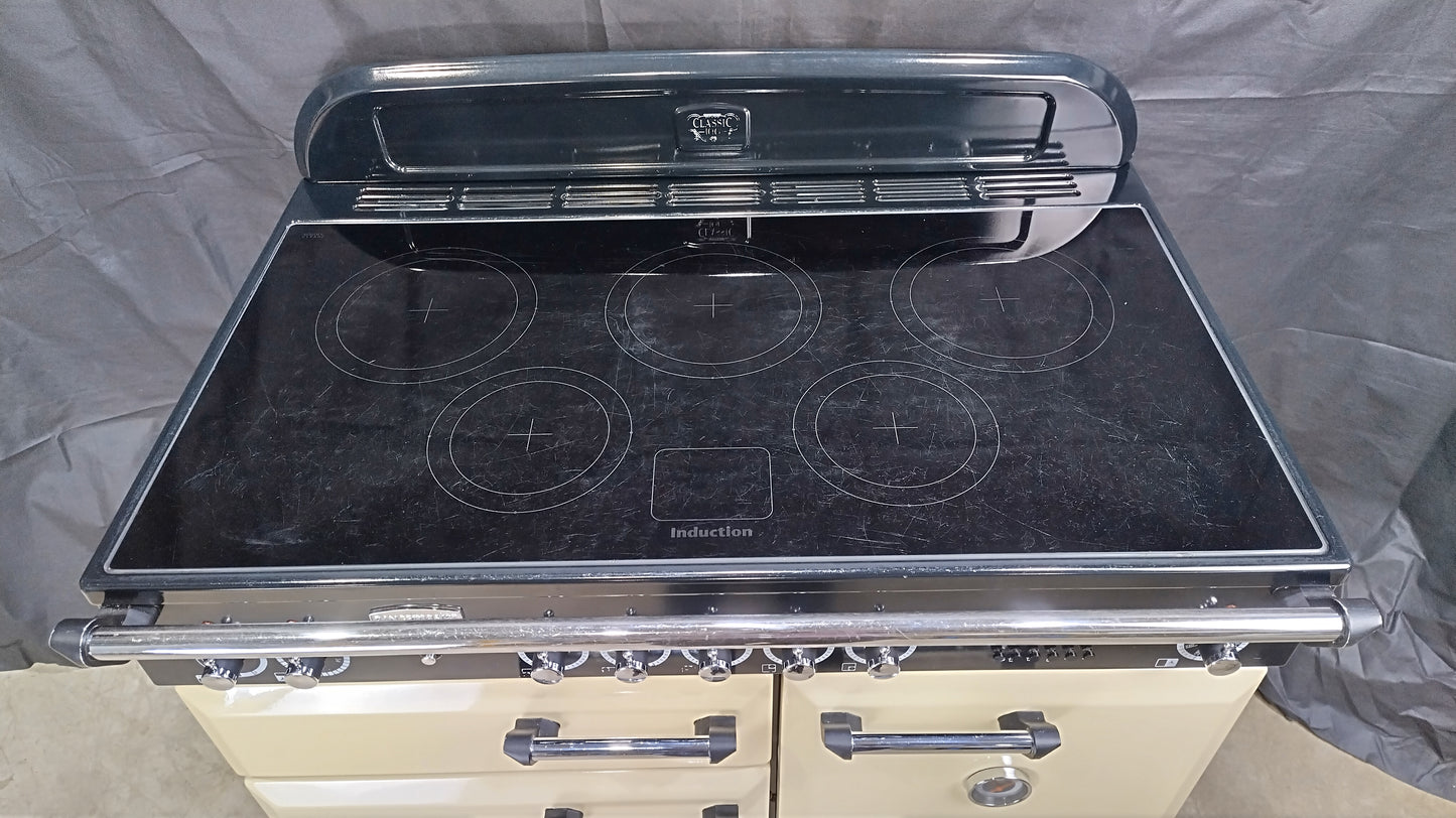 Rangemaster Classic 100 cm Induction/Electric Range Cooker, Cream