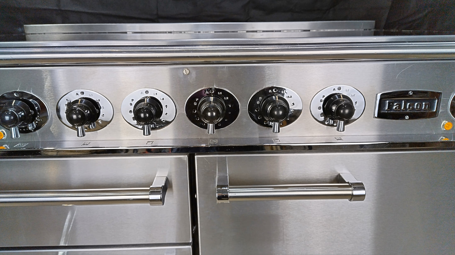 Falcon 1092 Deluxe Induction/Electric Range Cooker, Stainless steel/Chrome